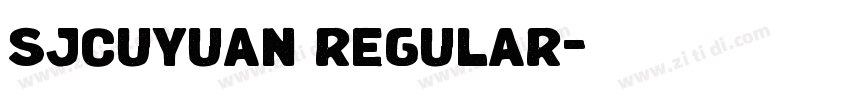 sjcuyuan regular字体转换